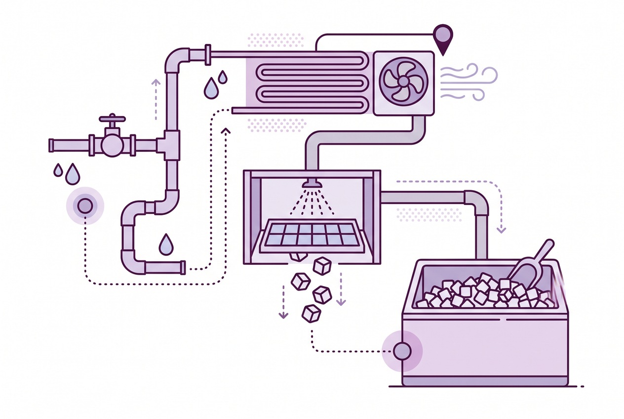 Commercial ice machine types and capacities compared