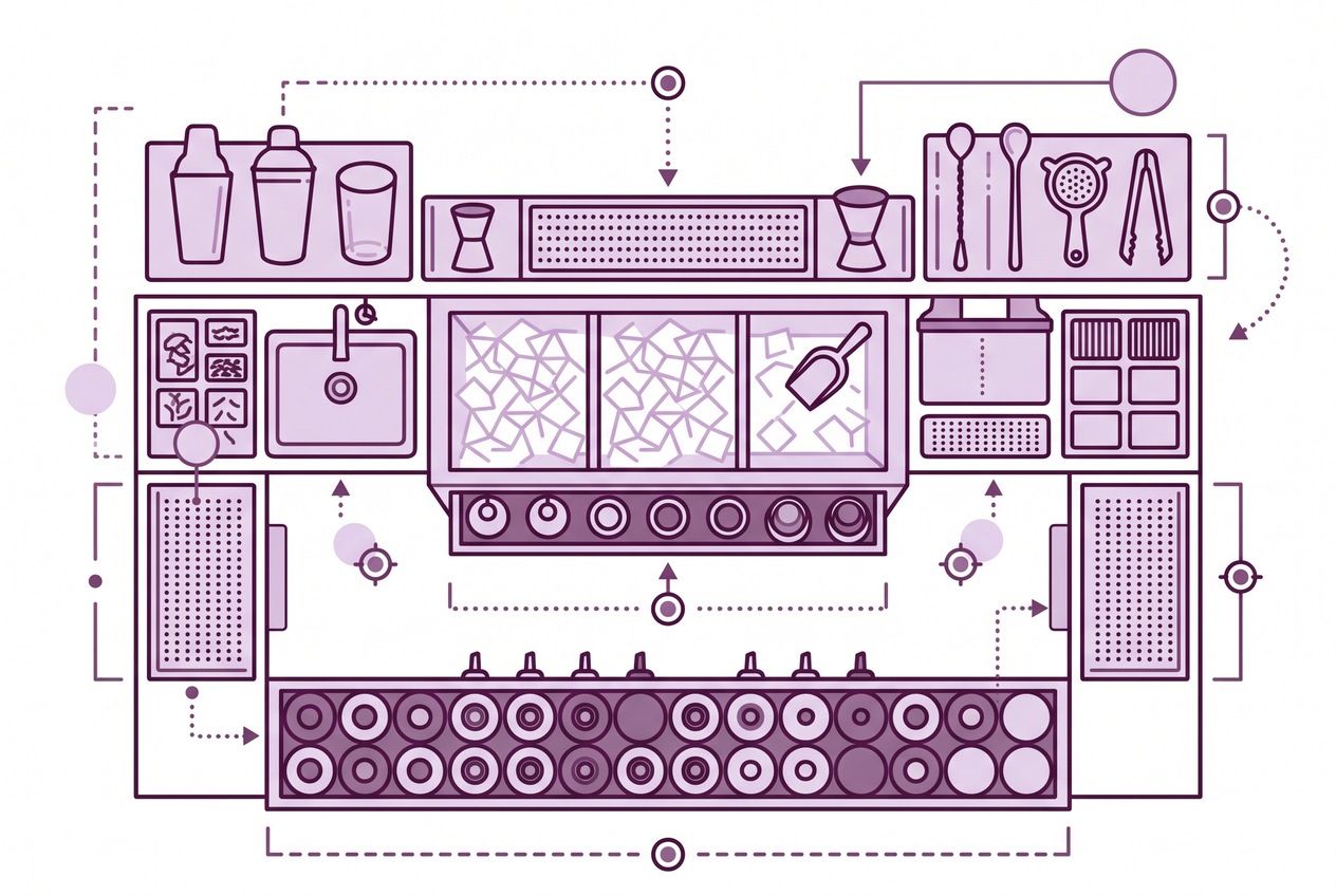 Bar tools and speed rail layouts compared